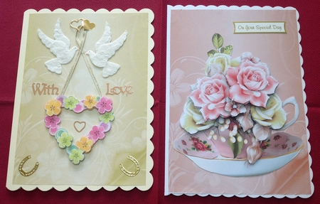 Floral Embossed Backgrounds with Page Curl by Margaret Hanning