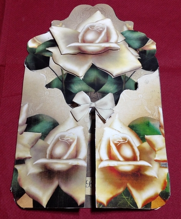Gatefold Antique Roses by Margaret Hanning