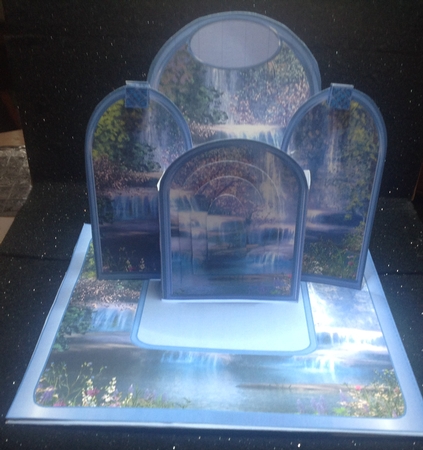 Archway Kit - Blue Waterfalls by Margaret Hanning