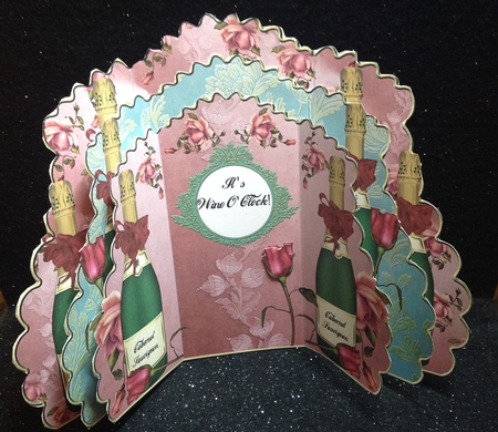 Triple Layer Gatefold - Its Wine Oclock! by Margaret Hanning