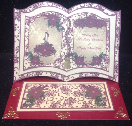 Christmas Poinsettias Easel Book by Margaret Hanning