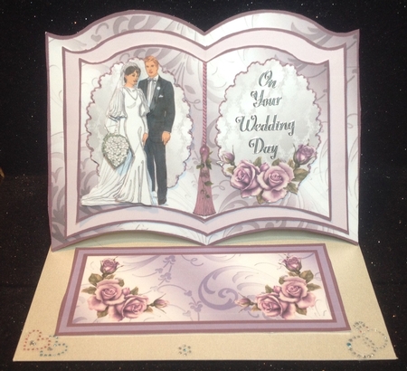 Wedding Couple Easel Book by Margaret Hanning