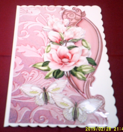 Magnolia Blossoms and Butterflies Over the Edge by Margaret Hanning