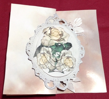 Angel Roses Fold Back Card Kit by Margaret Hanning