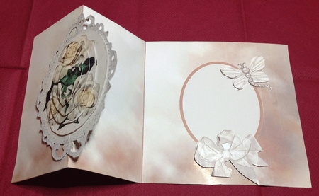 Angel Roses Fold Back Card Kit by Margaret Hanning