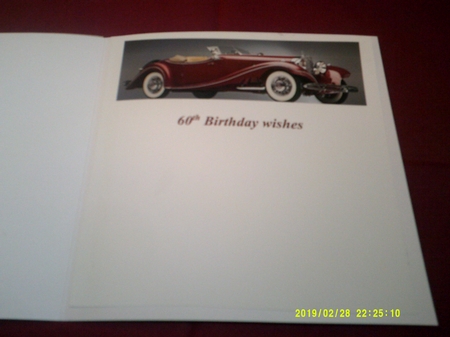 It's a Vintage Year - 60th Birthday Large Shaped Card Front by Margaret Hanning