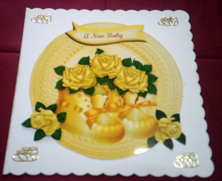 A New Baby Plate & Stand by Margaret Hanning