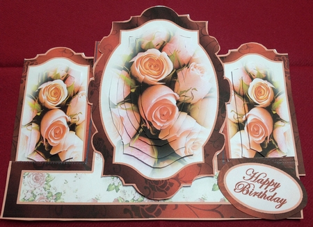 Layered Centre Stepper - Rose Buds by Margaret Hanning