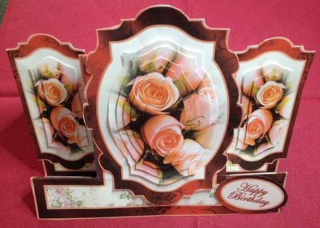 Layered Centre Stepper - Rose Buds by Margaret Hanning