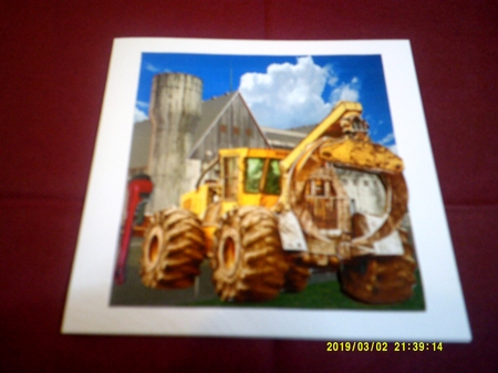 Monster Machine Card Topper & Decoupage by Margaret Hanning