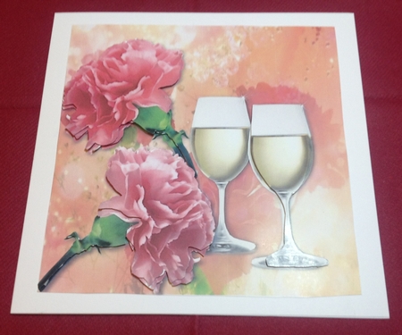 Congratulations Carnations by Margaret Hanning