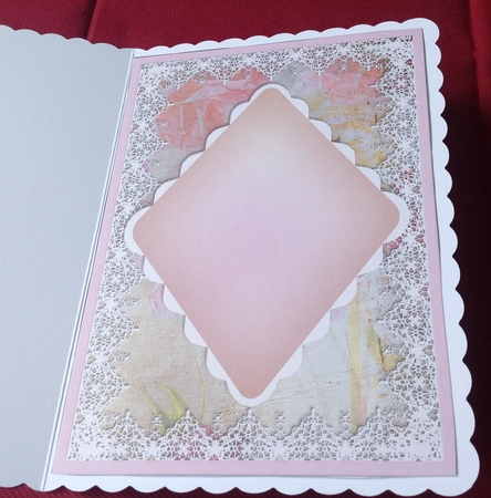 Shabby Chic Flowers Double Diamond Card Mini Kit by Margaret Hanning