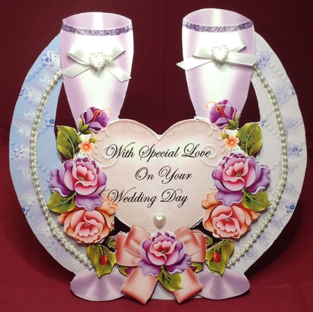 Horseshoe Wedding Card by Margaret Hanning