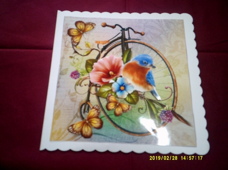 Garden of Peace Topper with Decoupage by Margaret Hanning