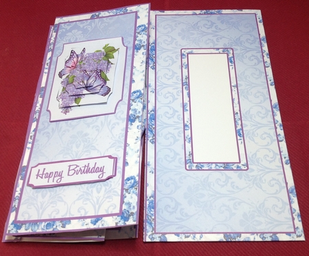 3D Concertina Pop-out - Lilacs & Butterflies by Margaret Hanning