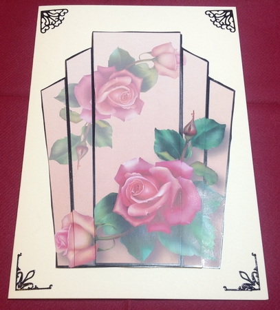 Art Deco Stacker Topper - Downton Roses by Margaret Hanning