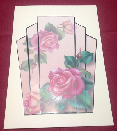 Art Deco Stacker Topper - Downton Roses by Margaret Hanning