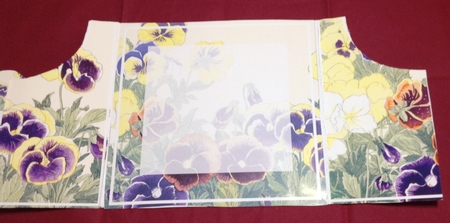 Pansies 8in Drape Gatefold Card Kit by Margaret Hanning