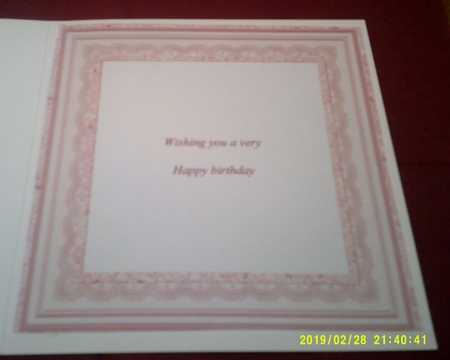 Birthday Roses with Frame and Decoupage by Margaret Hanning