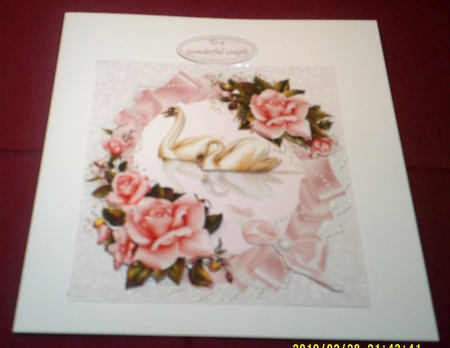 8x8 Swans and Roses Anniversary Mini Kit by Margaret Hanning