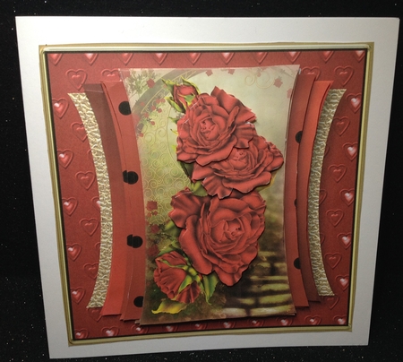 Romantic Roses - Shaped Layers Card Mini Kit by Margaret Hanning