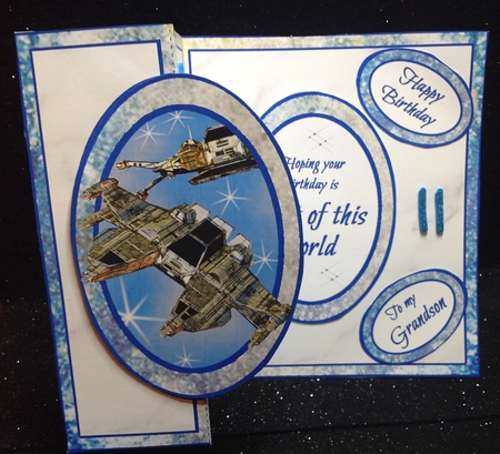 Fold Back Starship Fighter by Margaret Hanning