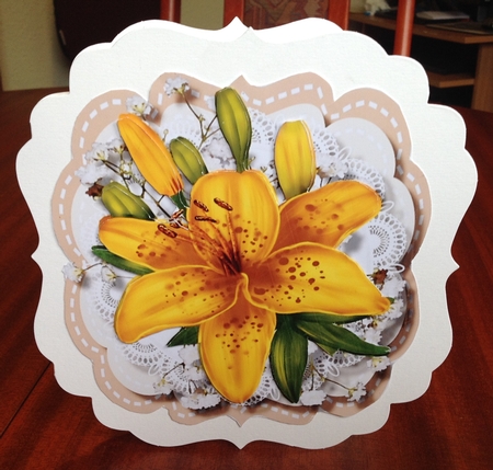 Beautiful Yellow Lillies on Banys Breath  by Margaret Hanning