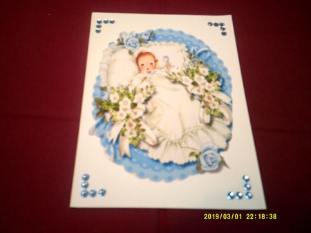 Lovely Blue Rocker for a Baby Boy by Margaret Hanning