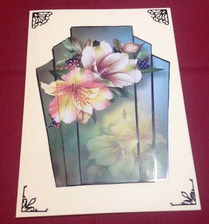 Art Deco Stacker - Peruvian Lilies by Margaret Hanning