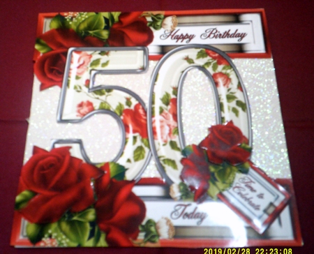 Special Ages Floral - 50 Today by Margaret Hanning
