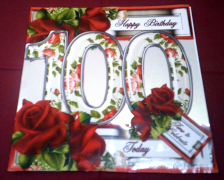 Special Ages Floral - 100 Today by Margaret Hanning