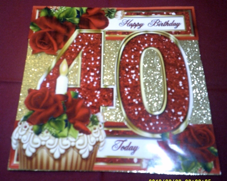 Special Ages Cupcakes and Sparkle - 40 Today by Margaret Hanning