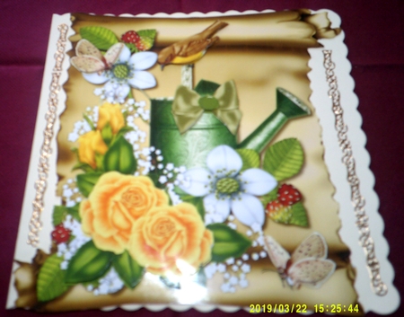 Scroll I Love My Garden by Margaret Hanning
