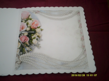 Scroll Vintage Kitten & Roses by Margaret Hanning