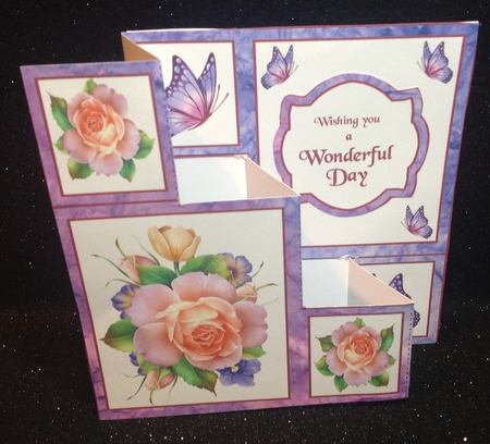3 step pop-out   Spring Roses by Margaret Hanning
