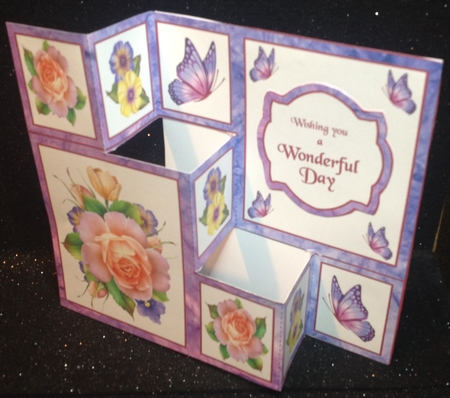 3 step pop-out   Spring Roses by Margaret Hanning