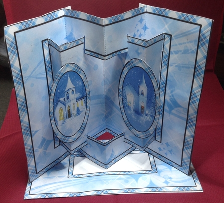 Concertina card White Church by Margaret Hanning