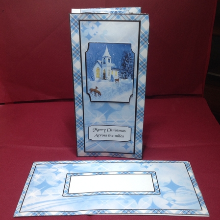 Concertina card White Church by Margaret Hanning