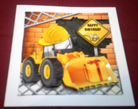 Under Construction - Bulldozer by Margaret Hanning