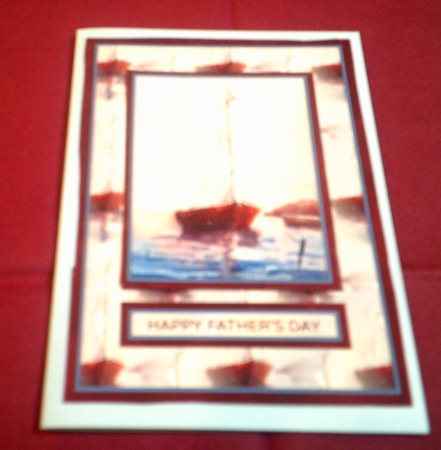 Nautical Birthday/Fathers Day Quick Card Topper by Margaret Hanning