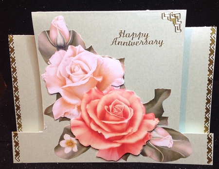 White Peach Roses by Margaret Hanning