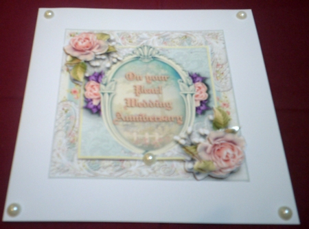 On Your Pearl Wedding Anniversary Card Kit by Margaret Hanning