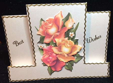 Yellow Orange Roses Bouquet by Margaret Hanning