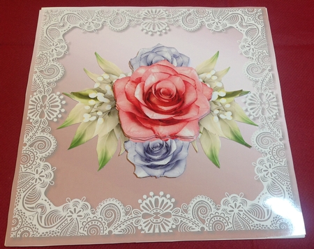 CU  Silk & lace Card Toppers by Margaret Hanning