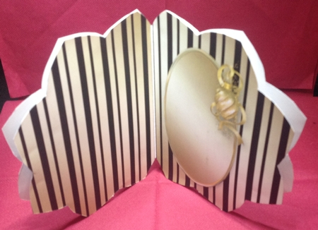 Golden Christmas - Petal Shaped Card Mini Kit by Margaret Hanning