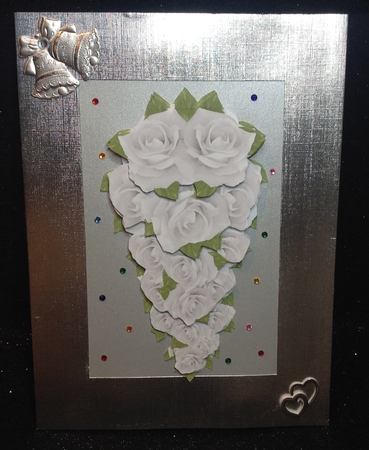 White Rose Teardrop by Margaret Hanning