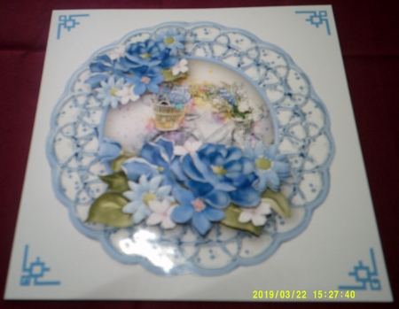 Bicycle with Flowers - Medallion Card Mini Kit by Margaret Hanning