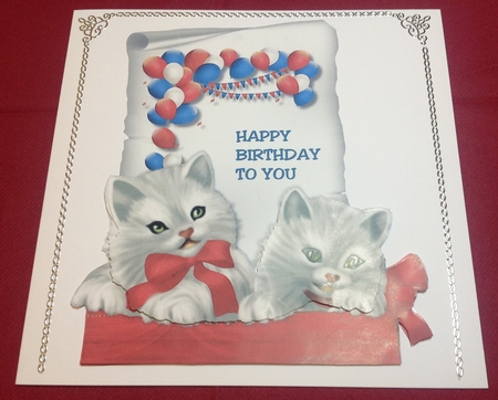 Vintage Kittens balloons by Margaret Hanning