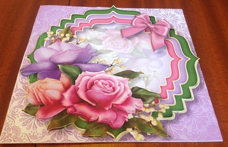 Trio Fancy frame - Belle Purple by Margaret Hanning