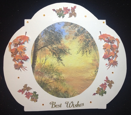 Autumn Walk, Designer resource or card topper by Margaret Hanning